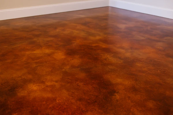 a red epoxy floor from San Antonio Concrete Master in San Antonio, TX - concrete driveway san antonio